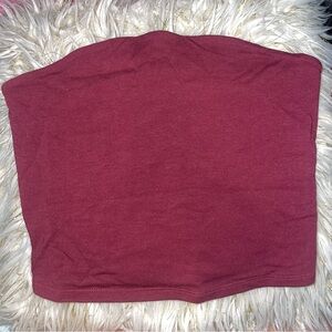 Garage Burgundy Tube Top